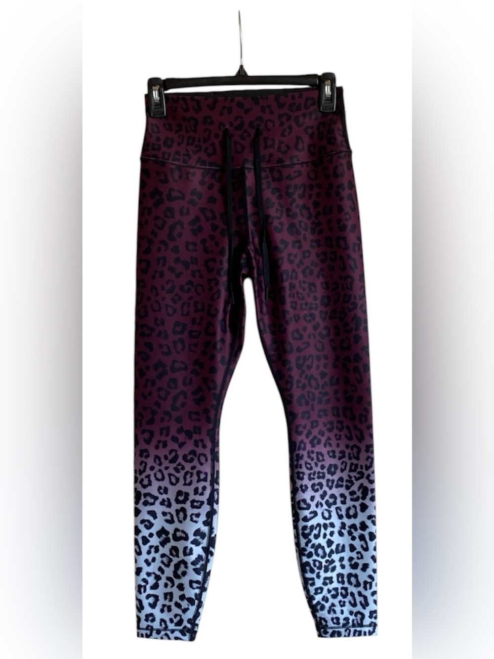 Women’s GOOD AMERICAN Leopard Ombré Leggings Pants Size 1 Small